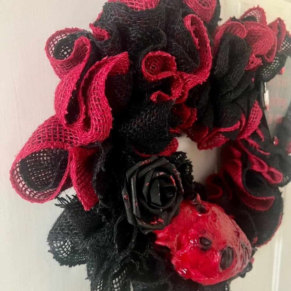 Valentine’s Day Valloween Gothic Wreath